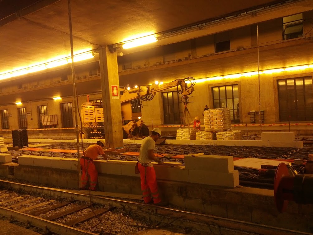 Rialzamento marciapiede 1-1A Stazione di SMN