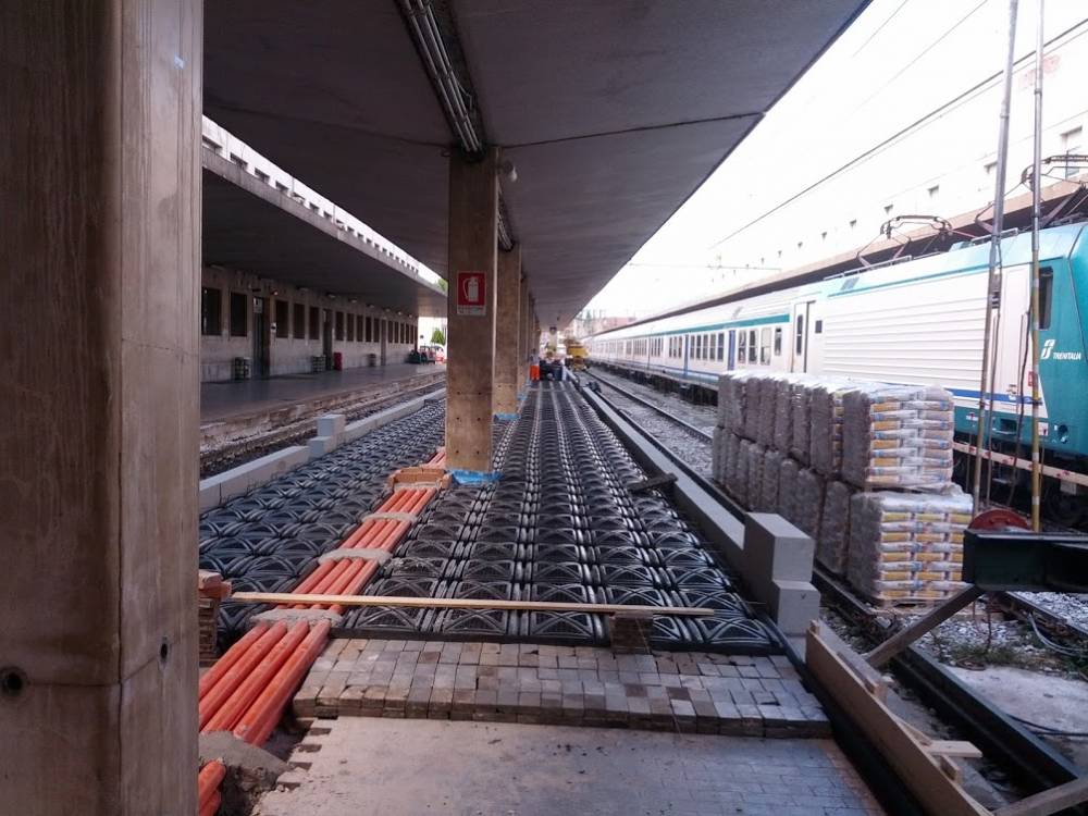 Rialzamento marciapiede 1-1A Stazione di SMN