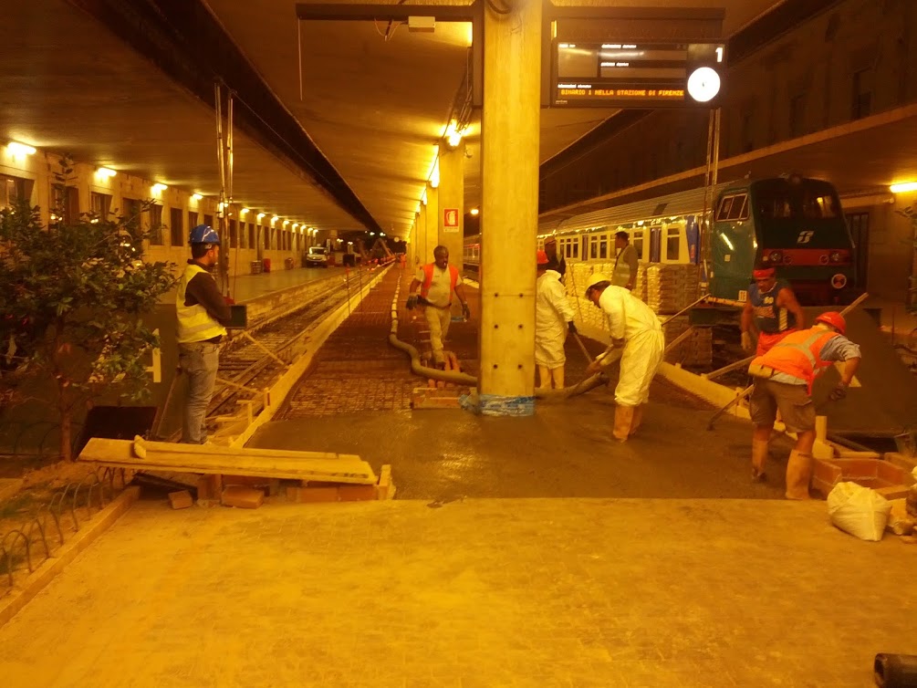 Rialzamento marciapiede 1-1A Stazione di SMN