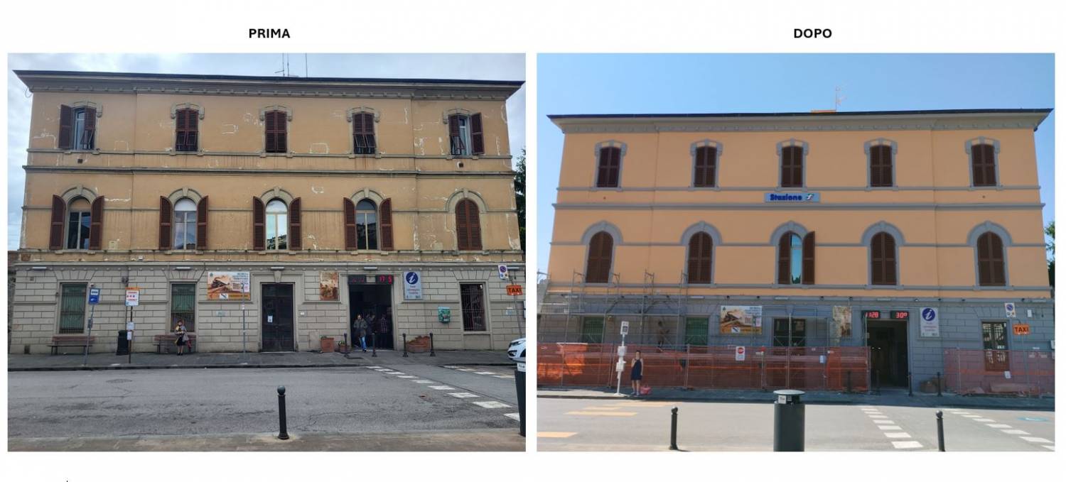 Rifacimento facciate e copertura stazione di Signa